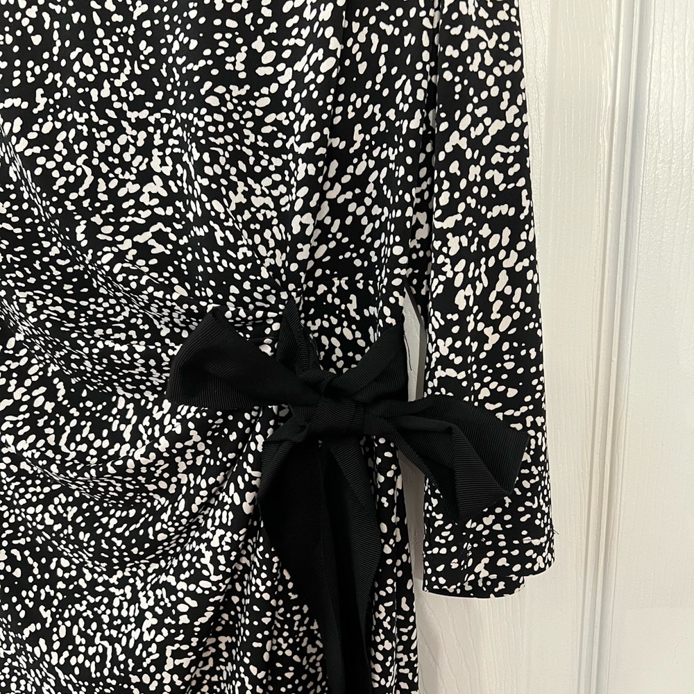 Classic black and white dress